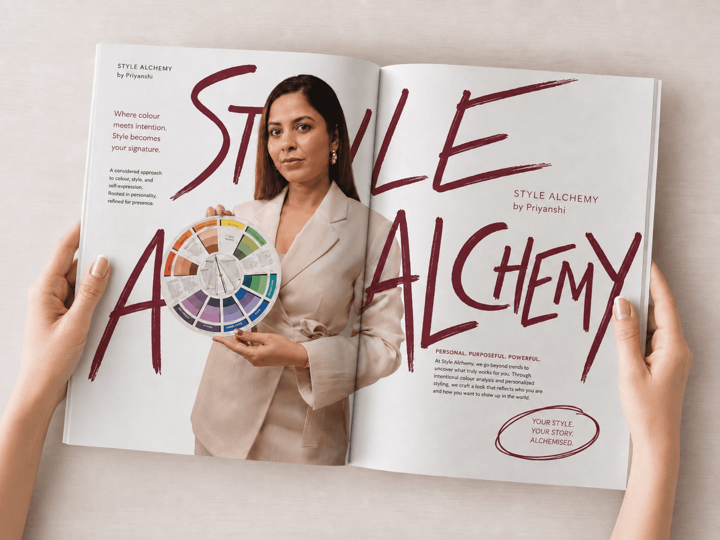 Style Alchemy magazine spread by Priyanshi